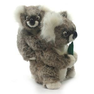 Hansa pluche koala knuffel met baby 28 cm