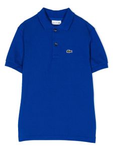 Lacoste Kids polo en coton à patch logo - Bleu