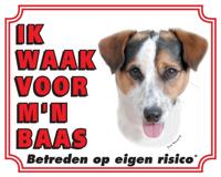 Jack Russell Terrier Waakbord - Gladhaar Jack Russell Terrier Waakbord - Gladhaar