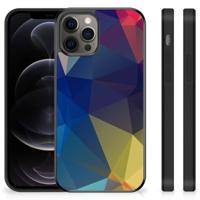 iPhone 12 Pro Max Grip Case Polygon Dark