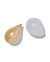 HEMA Ballonnen 23cm Wit/goud - 20 Stuks
