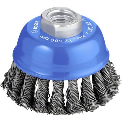 Bosch Accessories 1608622029 Komborstel, staal, getordeerde draad, 75 mm, 0,5 mm, 12.500 omw/min, M 14 1 stuk(s)