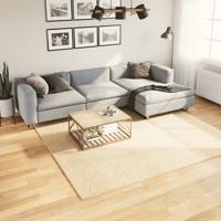 Vloerkleed HUARTE laagpolig zacht wasbaar 240x240 cm crme