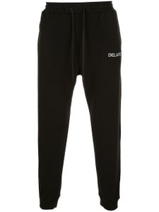 Delantic pantalon de jogging à logo brodé - Noir