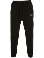 Delantic pantalon de jogging à logo brodé - Noir - thumbnail