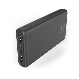 Hama ALU15HD Powerbank 15000 mAh LiPo USB-A, USB-C Antraciet