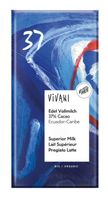 Vivani Chocolade melk superieur 37% Ecuador bio (100 gr) - thumbnail