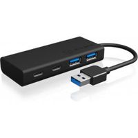 ICY BOX HUB1426-U3 interface hub USB 3.0 (3.1 Gen 1) Type-A 5000 Mbit/s Zwart