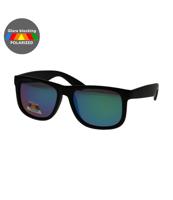 Spectrum polarized zonnebril vierkant mat zwart groen heren