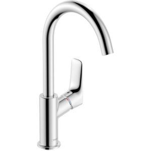 Hansgrohe Logiss wastafelkraan 210 met hoge 120° draaibare uitloop chroom 71131000