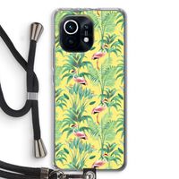 Flamingo party: Xiaomi Mi 11 Transparant Hoesje met koord