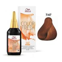 Wella Professionals Color Fresh Semi-Permanente Toning 7.47 Rood Bruinblond 75ml Wella Professionals Color Fresh Semi-Permanente Toning 7.47 Rood Bruinblond 75ml