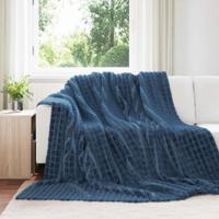 VidaXL Kleden 6 pcs marineblauw 240 x 220 cm fleece