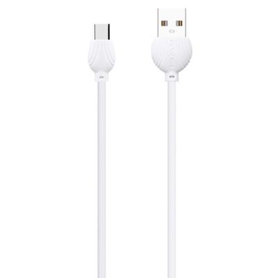 awei CL-62 2 in 1 2.5A USB-C / Type-C opladen + transmissie aluminiumlegering Double-sided invoeging datakabel lengte: 1 m (wit)