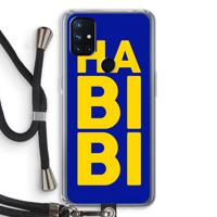 Habibi Blue: OnePlus Nord N10 5G Transparant Hoesje met koord