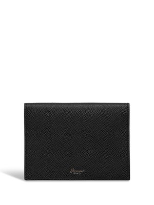 Pineider porte-cartes à logo embossé - Noir