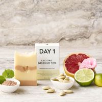 Day 1 Exciting Geranium Time - Hand & Body Soap Bar - thumbnail