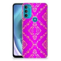 Siliconen Hoesje Motorola Moto G71 5G Barok Roze