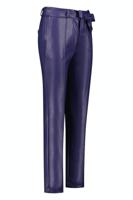 Studio Anneloes Mita Faux Leather Trousers 09270 Broek 3800 Deep Purple