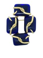 CHANEL Pre-Owned broche à cabochon (1994) - Bleu - thumbnail