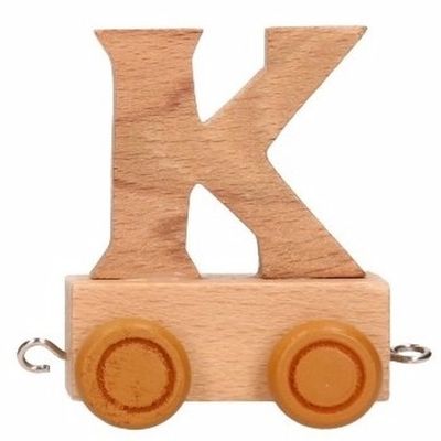 Houten letter trein K