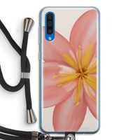 Pink Ellila Flower: Samsung Galaxy A50 Transparant Hoesje met koord