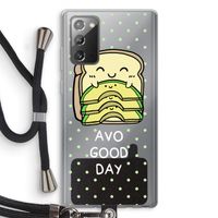 Avo Good Day: Samsung Galaxy Note 20 / Note 20 5G Transparant Hoesje met koord