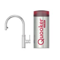 Quooker flex kokendwaterkraan - draaibare & uittrekbare uitloop - Combi+ reservoir - Warm / kokend water - Chroom 22+XCHR