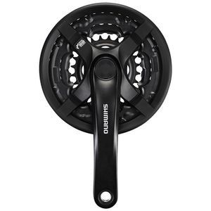 SHIMANO crankstel tourney cg triple 24-34-42 170mm zw. -4mm