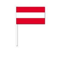 Zwaaivlaggetjes Oostenrijk 12 x 24 cm - thumbnail
