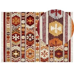 Beliani - AYGAVAN - Kelim vloerkleed - Multicolor - 160 x 230 cm - Wol