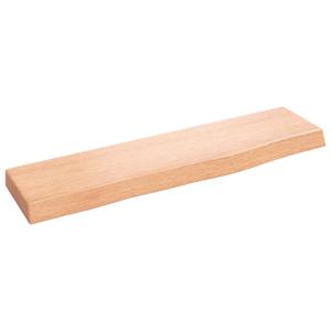 Wandschap 40x10x2 cm behandeld massief eikenhout