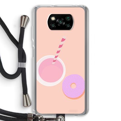 Donut: Xiaomi Poco X3 NFC Transparant Hoesje met koord