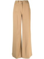 ASPESI pantalon palazzo à taille haute - Marron