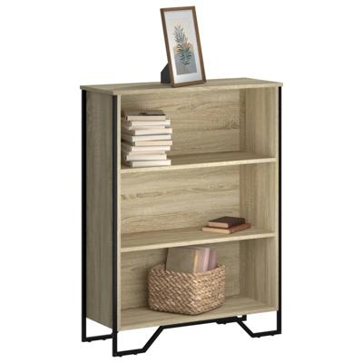 Boekenkast 80x31x106 cm bewerkt hout sonoma eikenkleurig