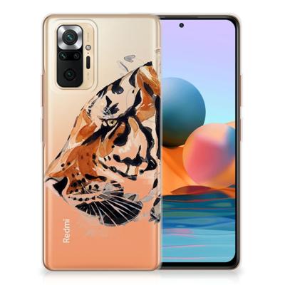 Smartphone hoesje Xiaomi Redmi Note 10 Pro Watercolor Tiger