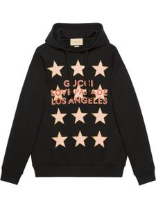 Gucci hoodie à motif d'étoiles - Noir