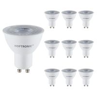 10x GU10 LED spot - 4,5 Watt 345 lumen - 38° - 2700K Warm wit licht - LED reflector - Vervangt 50 Watt - thumbnail