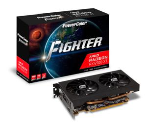 Powercolor AMD Radeon RX 6500 XT Videokaart Fighter 4 GB GDDR6-SDRAM PCIe HDMI, DisplayPort Overclocked