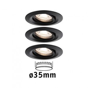 Paulmann 93085 Nova mini LED-inbouwlamp LED 12 W Zwart (mat)