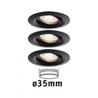 Paulmann 93085 Nova mini LED-inbouwlamp LED 12 W Zwart (mat) - thumbnail