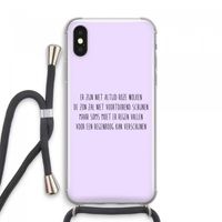 Regenboog: iPhone XS Max Transparant Hoesje met koord