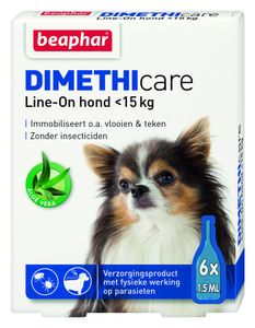 Beaphar Dimethicare Line-On Hond tot 15kg - 6 pip