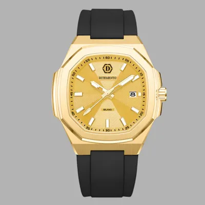 Ditemento Masino Mateo Horloge Heren Goud - Maat One Size - Kleur: GoudZwart | Soccerfanshop