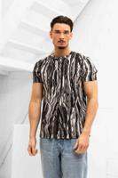 Carlo Colucci C3410-201 T-Shirt Heren Zwart/Wit - Maat M - Kleur: WitZwart | Soccerfanshop