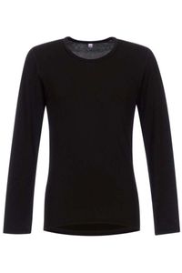 TRIGEMA Slim Fit Longsleeve zwart, Effen