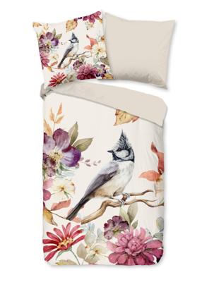 Good Morning Dekbedovertrek "bloemen en vogels" - Multi - (135x200 cm) - Katoen