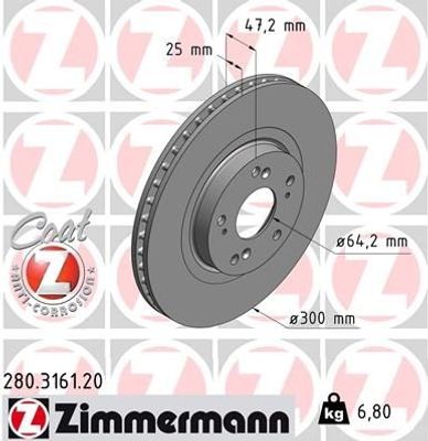 Remschijf Coat Z 280316120