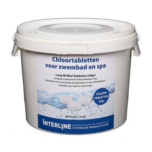 Interline chloortabletten long90 20gram/2,5kg