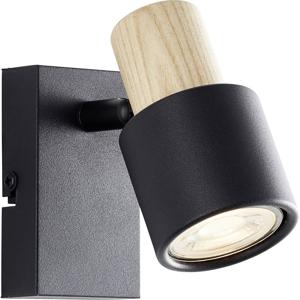 Brilliant Pini 10145/76 Wandlamp GU10 Zwart, Hout